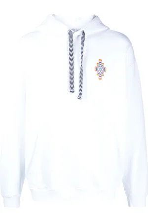 MARCELO BURLON Embroidered cross logo hoodie