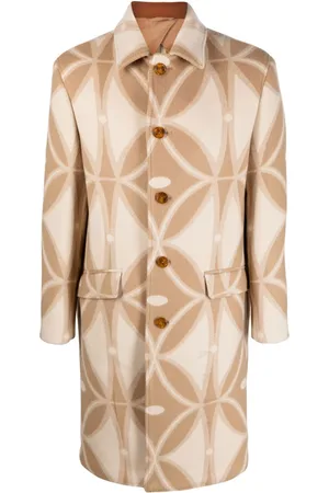 Etro Geometric-pattern wool coat