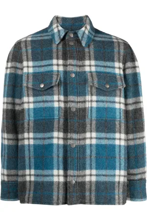 Alanui Check-pattern virgin wool-blend shirt