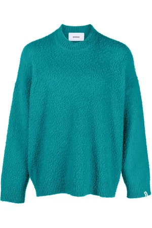 BONSAI Crew-neck logo tag jumper