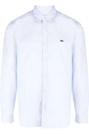 Lacoste Premium crocodile logo-patch shirt