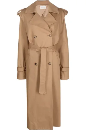 Armarium Double-breasted belted trench coat