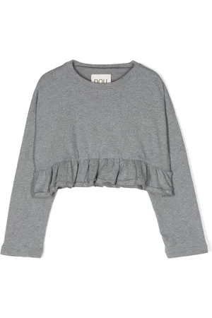 DOUUOD KIDS Ruffled cotton T-shirt