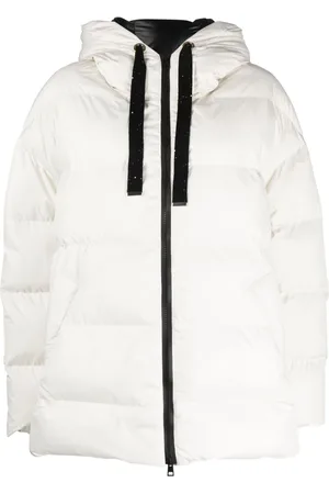 LORENA ANTONIAZZI Zip-up quilted hooded jacket