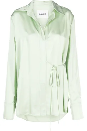 Jil Sander Wrap satin shirt