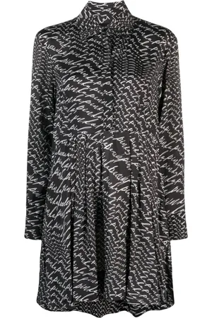 Pinko Asterix logo-print shirtdress