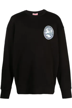 Kenzo Logo-patch cotton sweatshirt