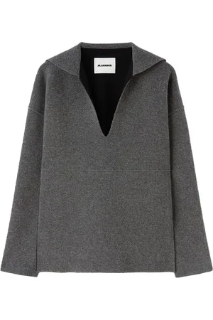 Jil Sander Sailor collar knitted top