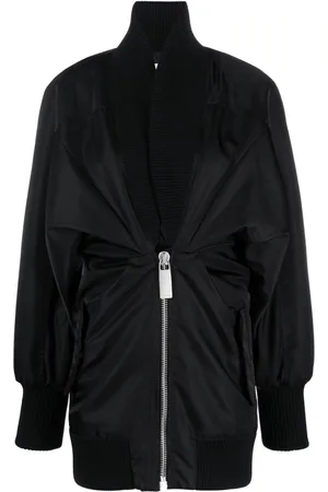 OFF-WHITE Puff-sleeve zipped minidress
