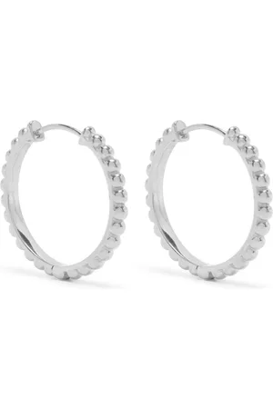 Dower and Hall Dotty huggie hoop earrings