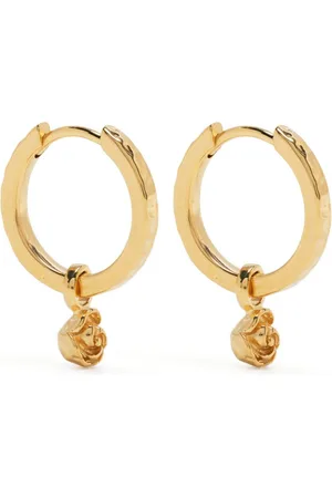 Dower and Hall Wild Rose huggie hoop earring