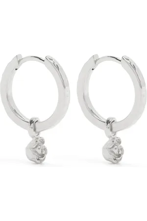 Dower and Hall Wild Rose huggie hoop earrings