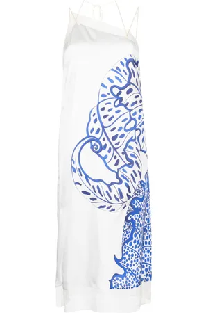 Salvatore Ferragamo Floral-print silk midi dress