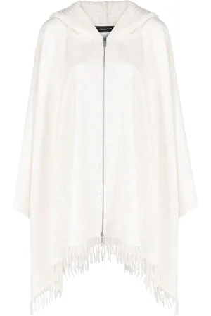 Fabiana Filippi Knitted zip-up cape