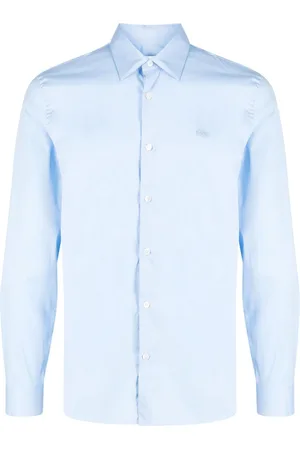 Lacoste Logo-patch cotton-blend shirt