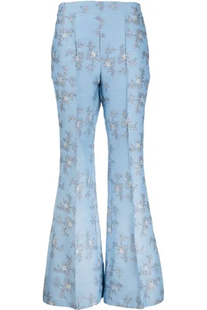 Macgraw Circa 72 floral-jacquard flared trousers