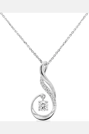 HYT Jewelry 18kt white gold diamond pendant necklace