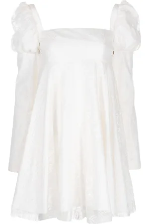 Macgraw Romantic Juliet-sleeved short dress
