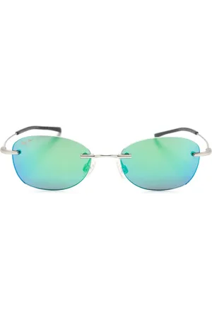 Maui Jim Aki Aki mirrored lenses oval-frame sunglasses