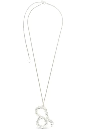 Jil Sander Zodiac-pendant curb-chain necklace
