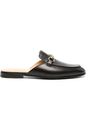 Scarosso Horsebit-detail leather mules