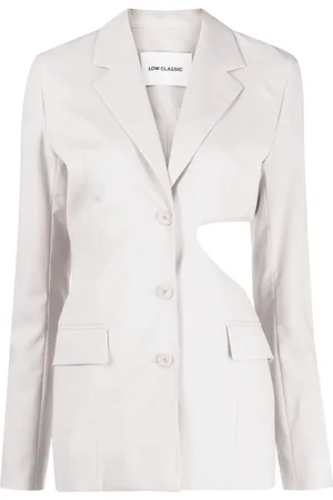 Low Classic Single-breasted cut-out wool blazer