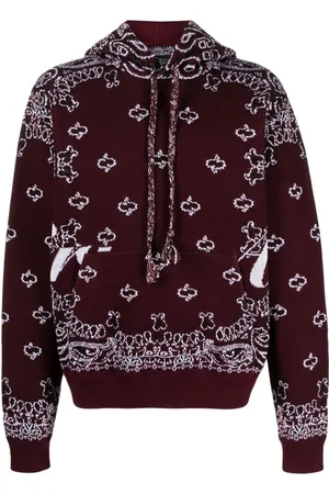 AMIRI Bandana knit hoodie