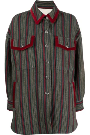 FORTELA Striped wool-blend jacket
