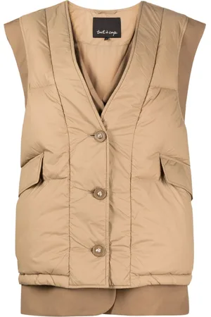 tout a coup V-neck padded gilet