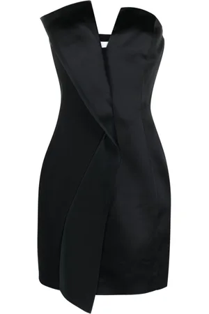 GENNY Strapless panelled minidress