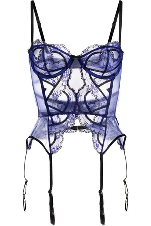 FLEUR DU MAL Hendrix embroidered garter basque