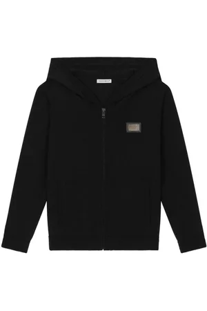 Dolce & Gabbana Logo-plaque zip-up hoodie