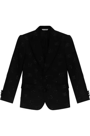 Dolce & Gabbana Logo-print peak-lapels blazer