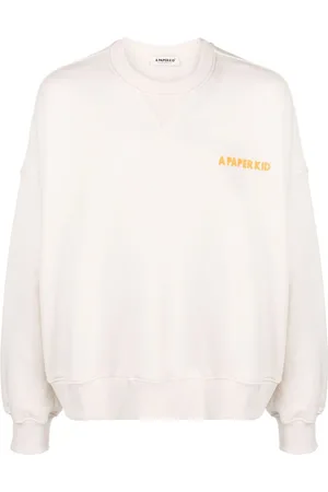 A PAPER KID Logo-print cotton sweatshirt