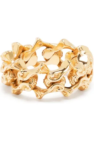 EMANUELE BICOCCHI Arabesque -plated chain ring