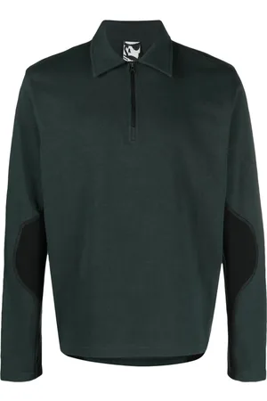 GR10K Colour-block cotton polo shirt