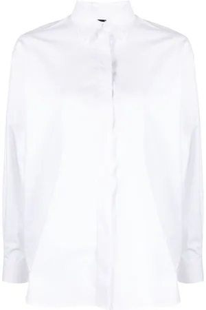 Pinko Logo-embroidered cotton shirt