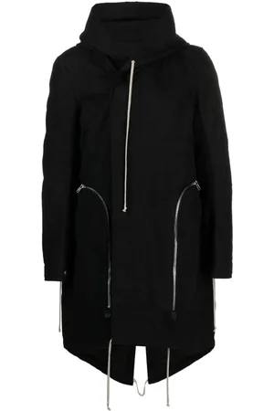 Rick Owens Bauhaus Fishtail hooded coat