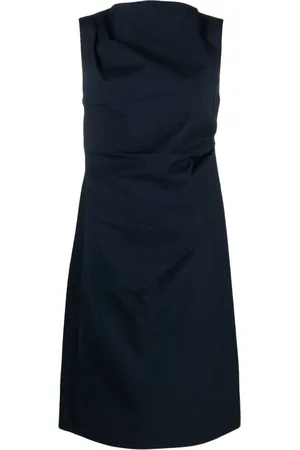 CO Gathered sleeveless midi dress