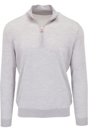 Kiton Half-zip wool sweatshirt