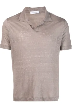Cruciani Lined short-sleeved polo shirt