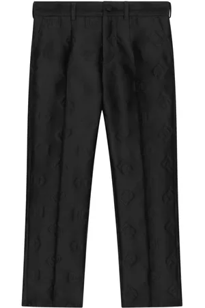 Dolce & Gabbana Logo-embossed tailored trousers
