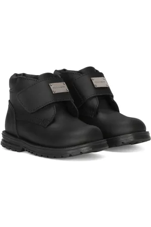 Dolce & Gabbana Logo-plaque touch-strap boots