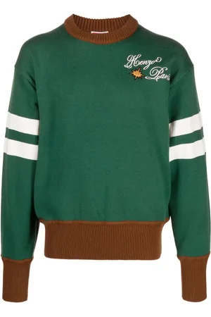 Kenzo Logo-embroidered wool-blend jumper
