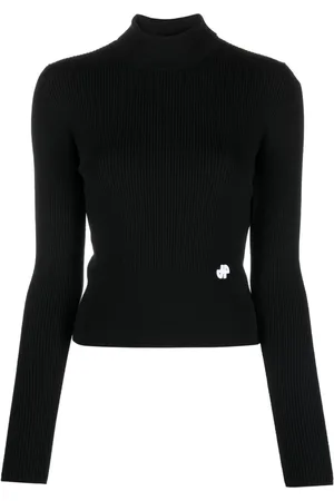 Patou Ribbed-knit turtle-neck jumper