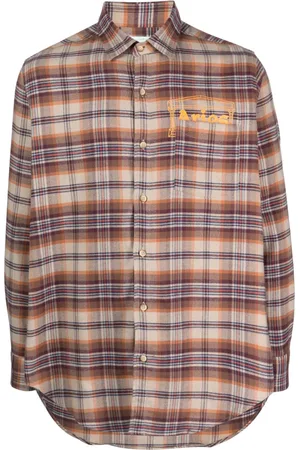ARIES Plaid-check flannel shirt