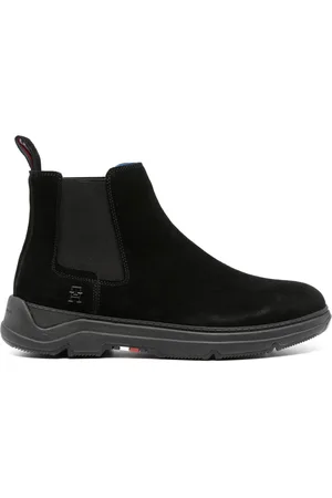 Tommy Hilfiger Logo-plaque leather boots