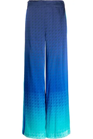 Casablanca The Night View silk wide-leg trousers