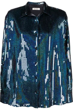 Ilkyaz Ozel Colette sequinned long-sleeve shirt