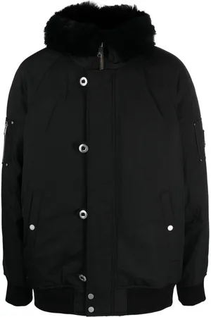 Moose Knuckles Shearling-hoodie padded jacket